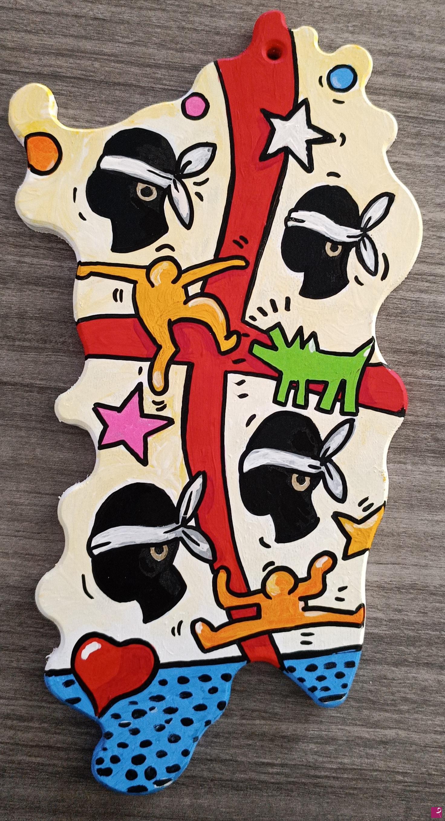 quadri in vendita online - 4 Mori Keith Haring Style