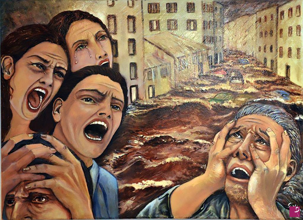 quadri in vendita online - 4 Novembre 2011 In memoria di Serena Costa e le altre vittime dell'alluvione di Genova.