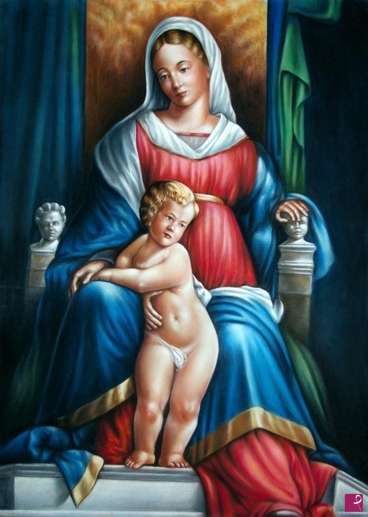 quadri in vendita online - 477VVC 	Madonna con Bambino Gesù  