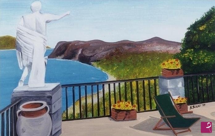 quadri in vendita online - 49 - TERRAZZA CAPRESE