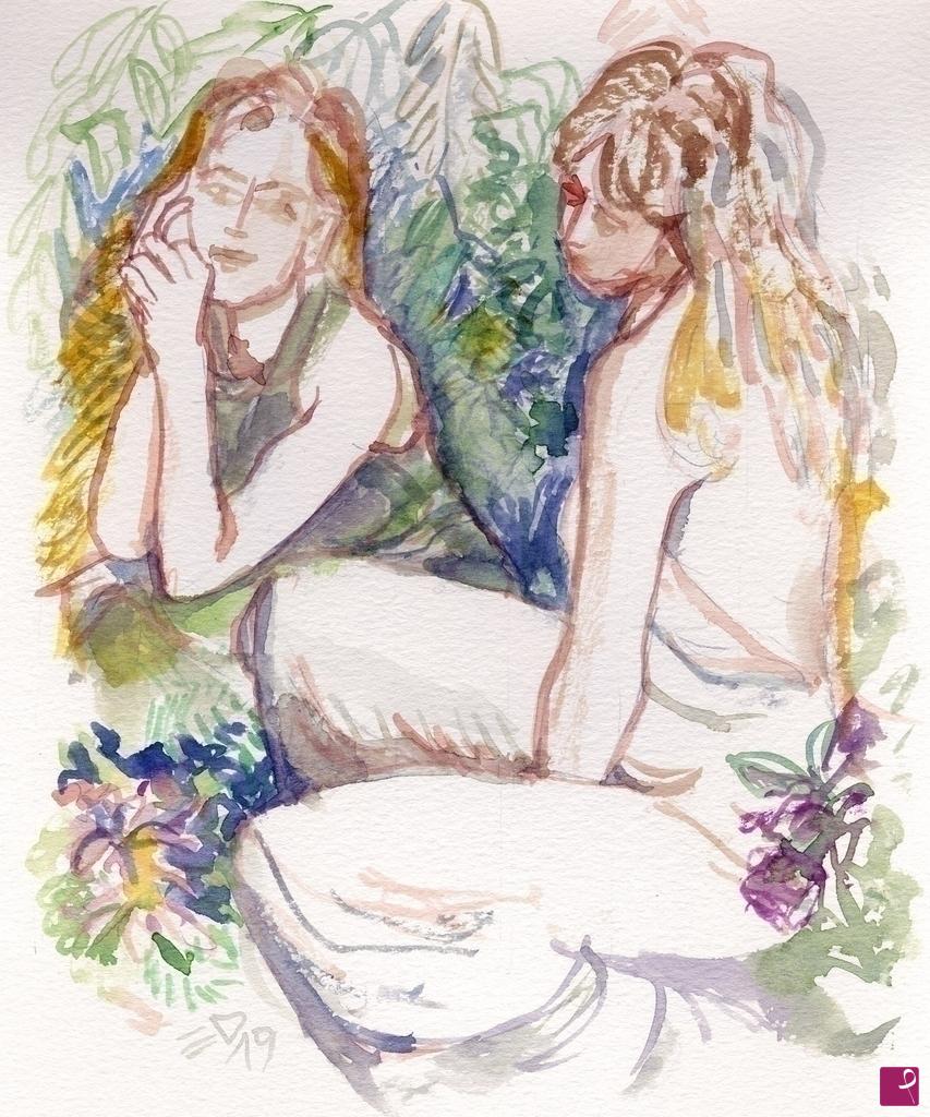 quadri in vendita online - 499. - Amiche  (Someone who is on your side), 2019