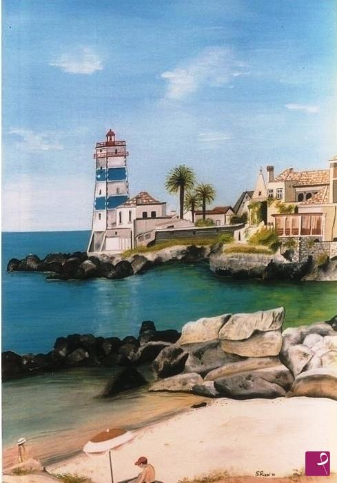 quadri in vendita online - 63 - LA SPIAGGIA E IL FARO