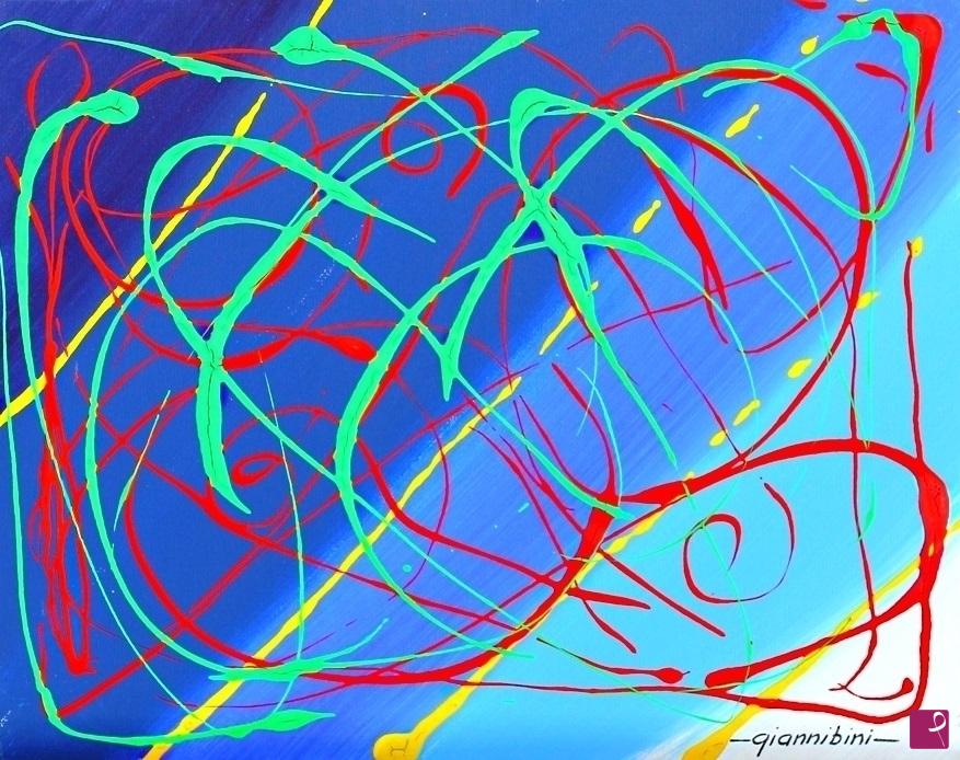 quadri in vendita online - 64 - Blue diagonal
