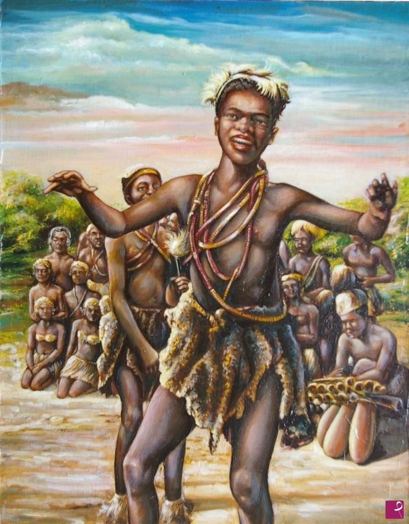 quadri in vendita online - 706VVC     PICCOLI DANZATORI DEL CONGO