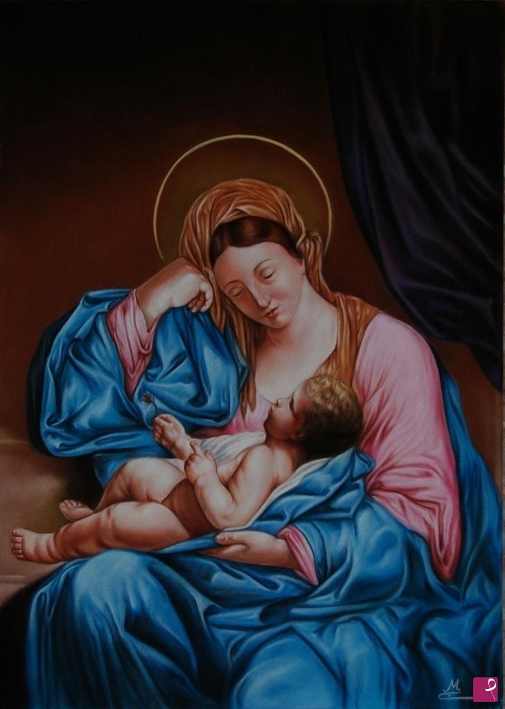 quadri in vendita online - 802VVC     MSDONNA CON BAMBINO