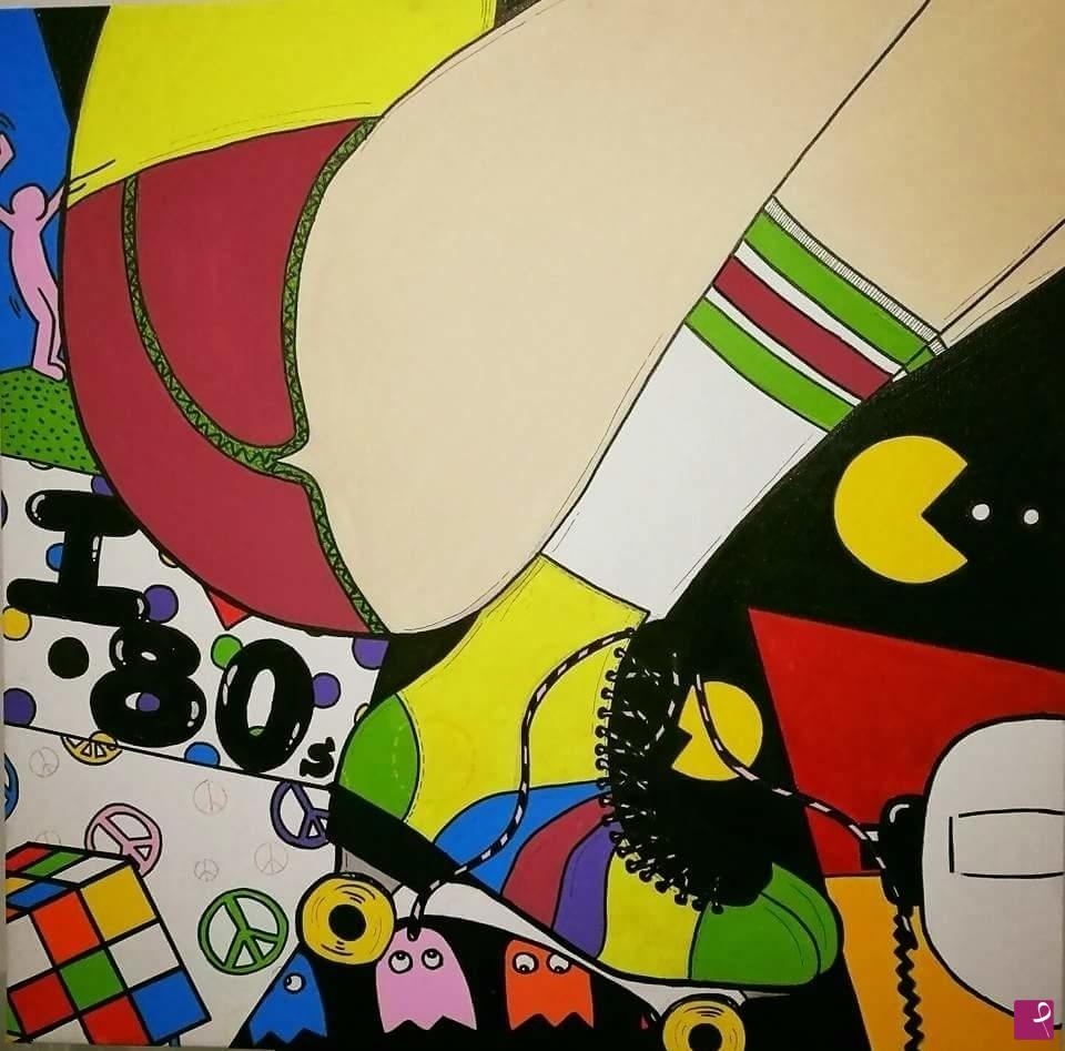 quadri in vendita online - "80's Disco Party"