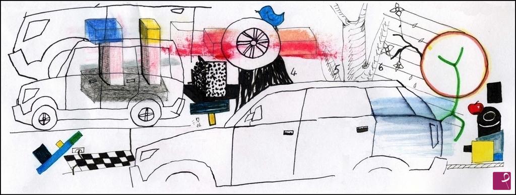 quadri in vendita online - 81. - Street traffic, 2016