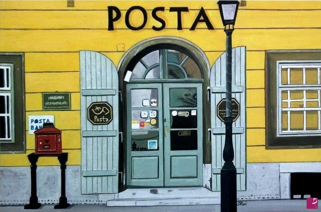 quadri in vendita online - 84 - GIALLO POSTA