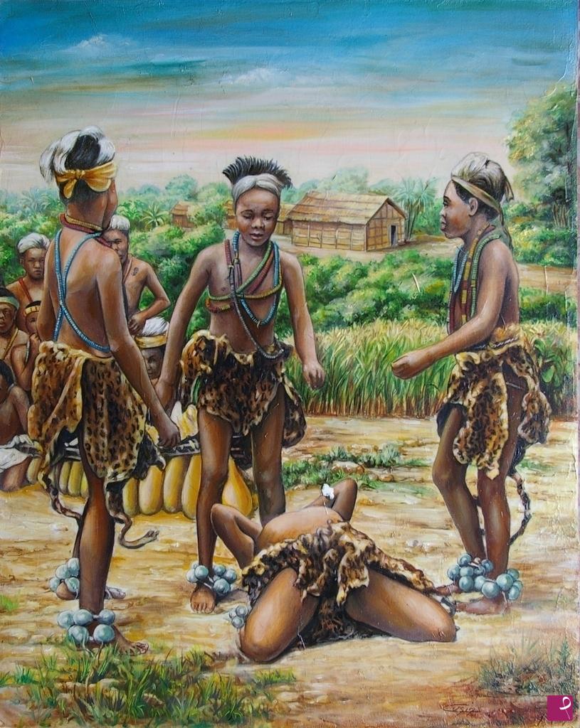 quadri in vendita online - 877VVC     DANZATORI DEL CONGO