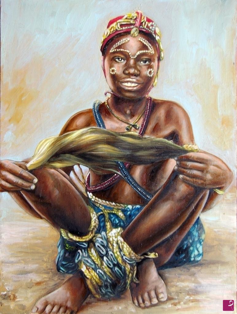 quadri in vendita online - 878VVC          DANZATRICE DEL CONGO