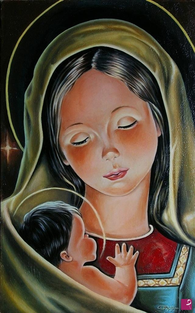 quadri in vendita online - 893VVC    MADONNINA CON BAMBINO  