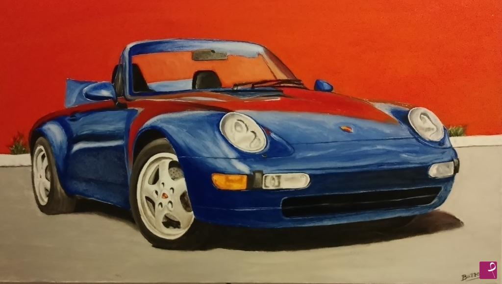 quadri in vendita online - 911 carrera 993 cabriolet 
