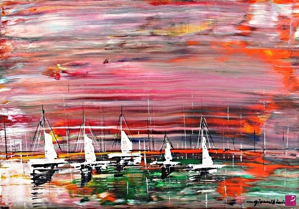 quadri in vendita online - 95 - white sails 1