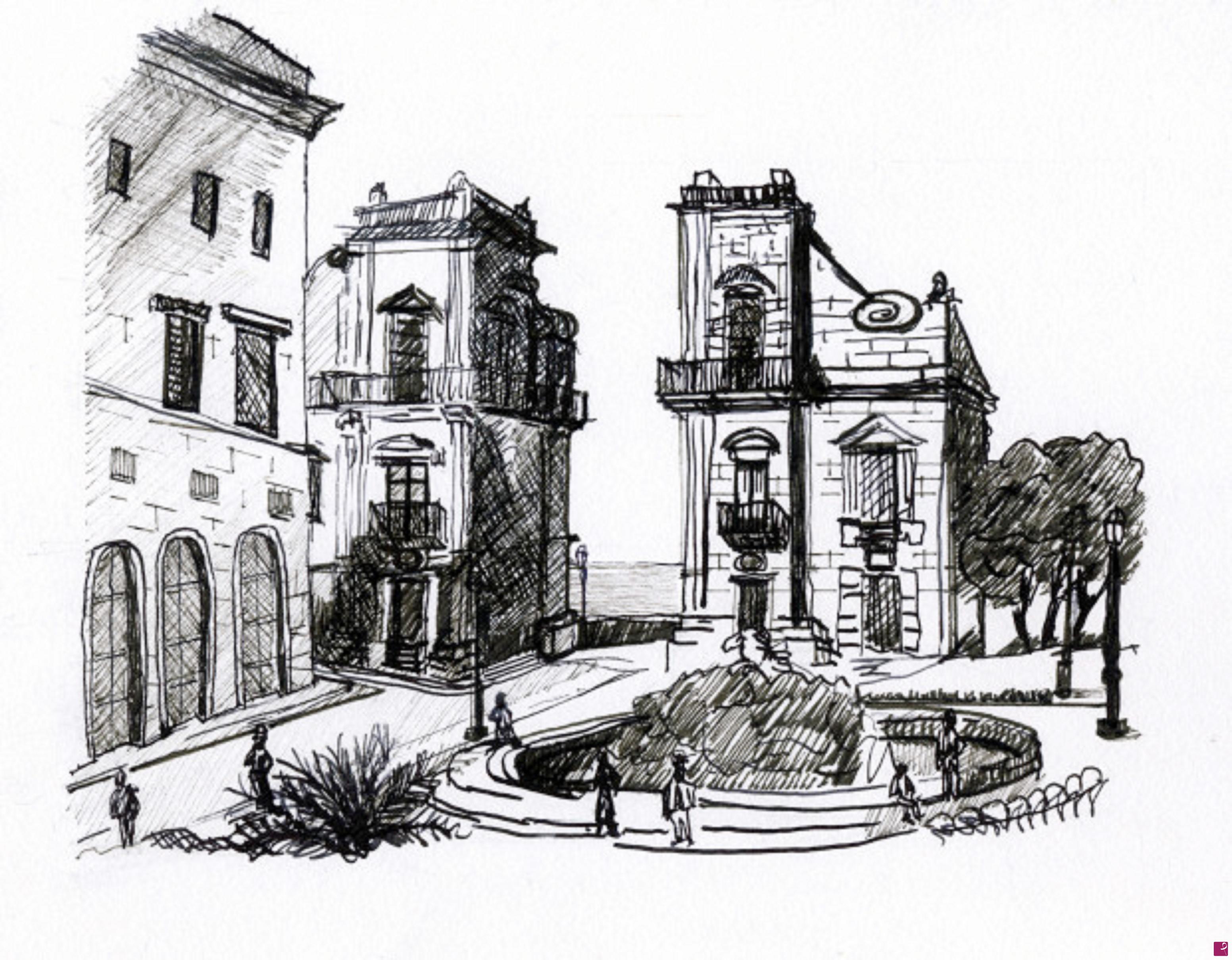 quadri in vendita online - 99. - Piazza Santo Spirito a Palermo (Piazza Santo Spirito of Palermo), 2016