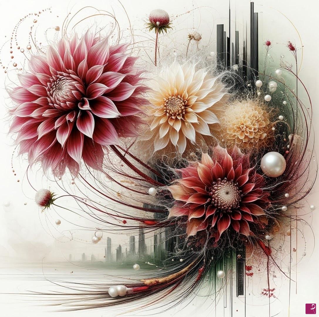 quadri in vendita online - A bouquet of flowers