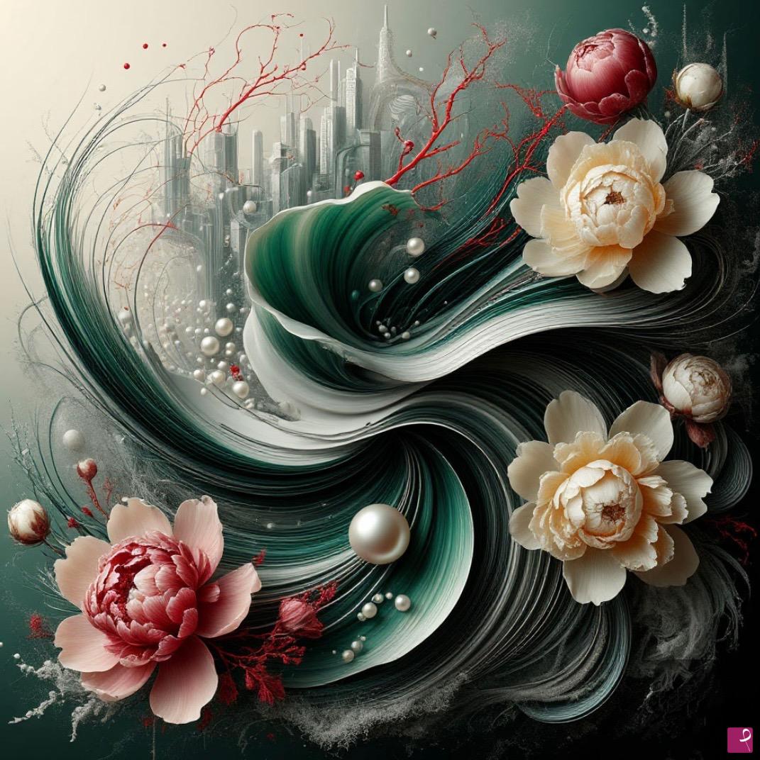 quadri in vendita online - A City in Bloom