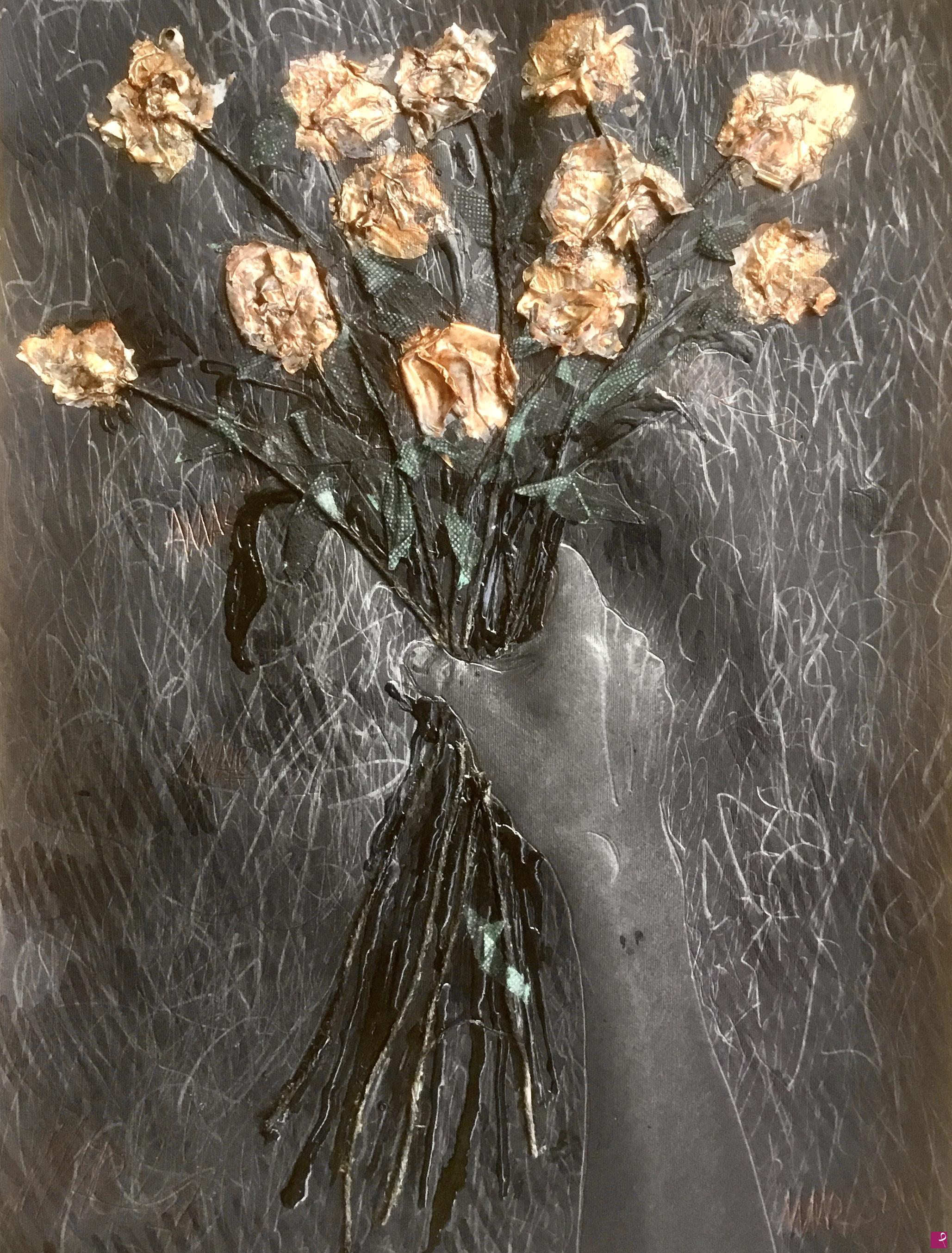 quadri in vendita online - A dozen roses