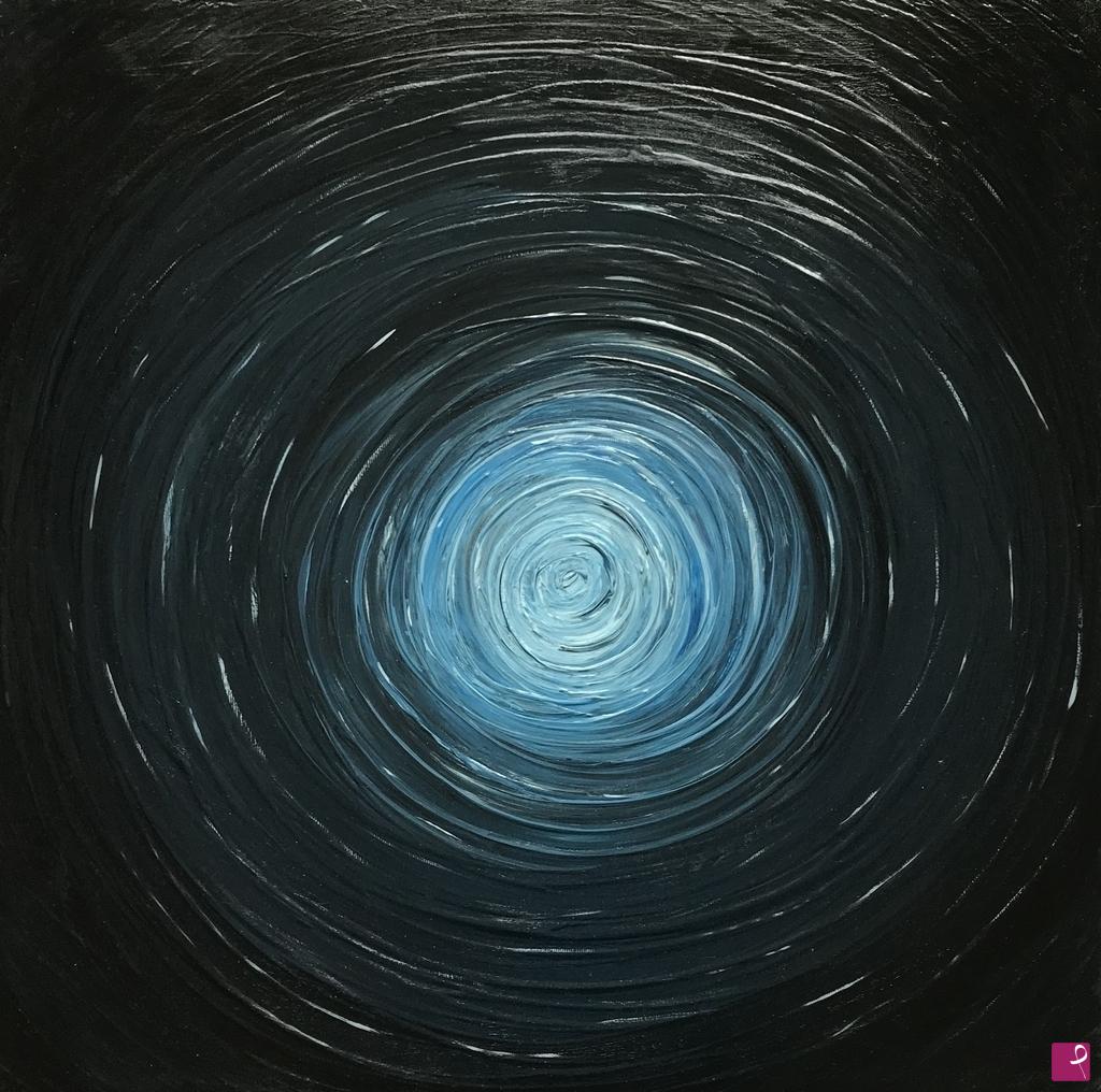 quadri in vendita online - A light in the deep blue