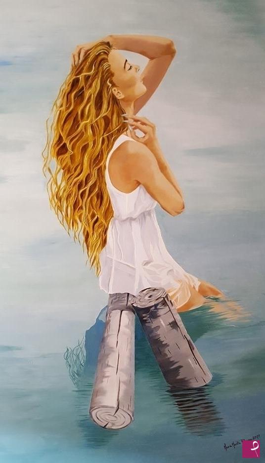 quadri in vendita online - A Mermaid's Ordinary Day