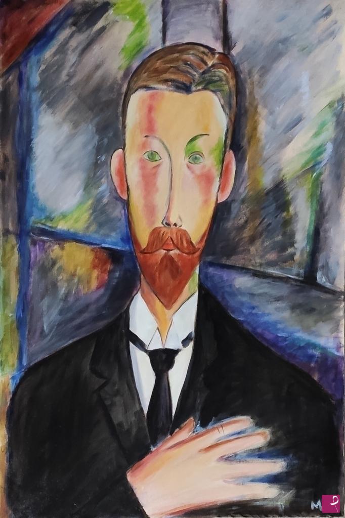 quadri in vendita online - A. Modigliani ritratto di Paul Alexander
