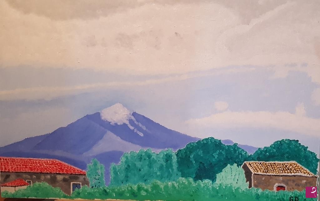 quadri in vendita online - a muntagna (l'Etna)