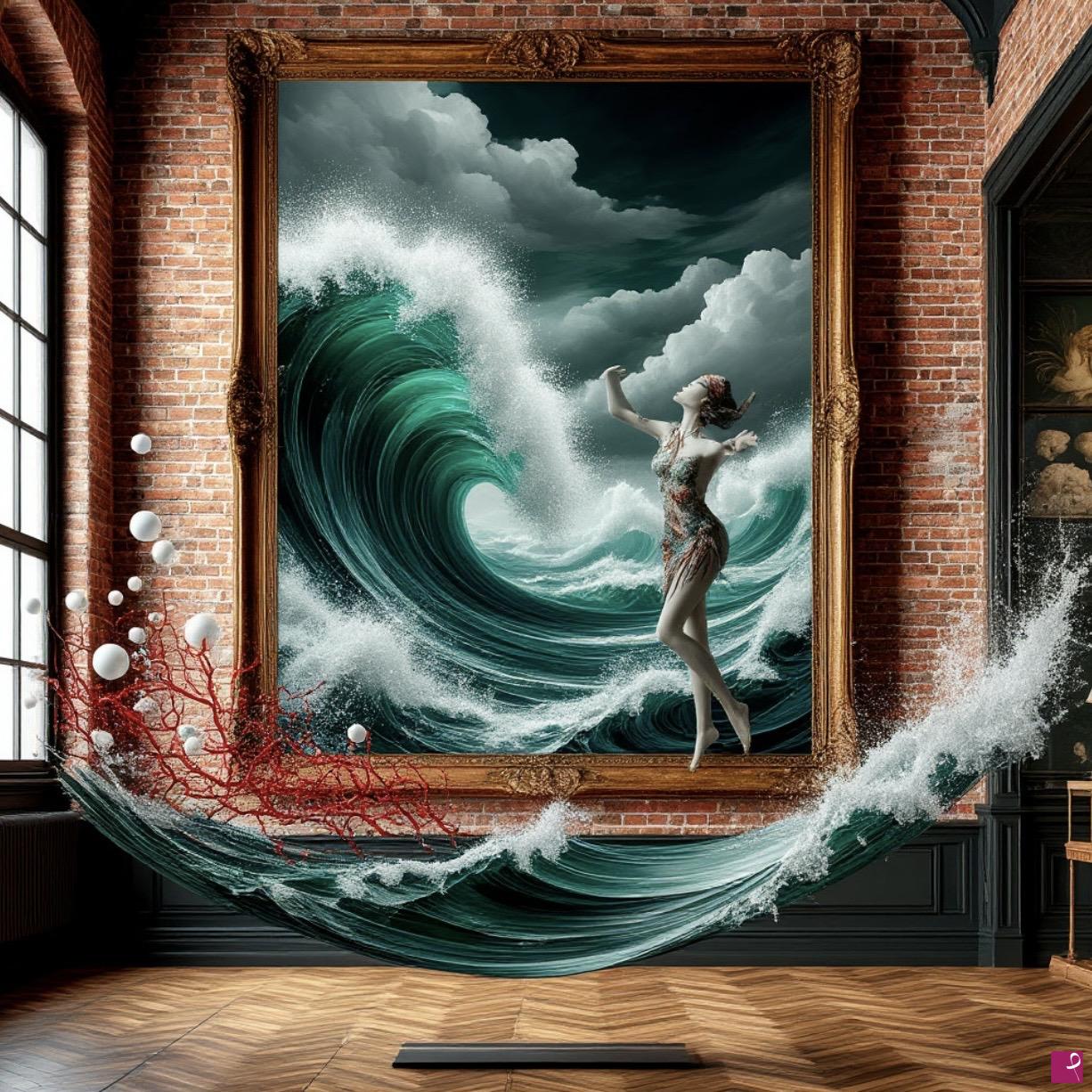 quadri in vendita online - A painting in a museum