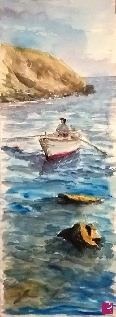 quadri in vendita online - a pesca