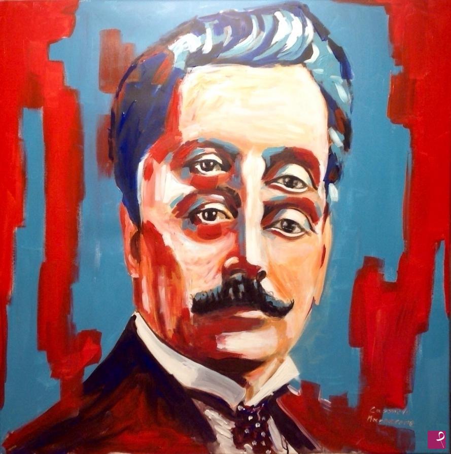 quadri in vendita online - a quattr'occhi con Giacomo Puccini