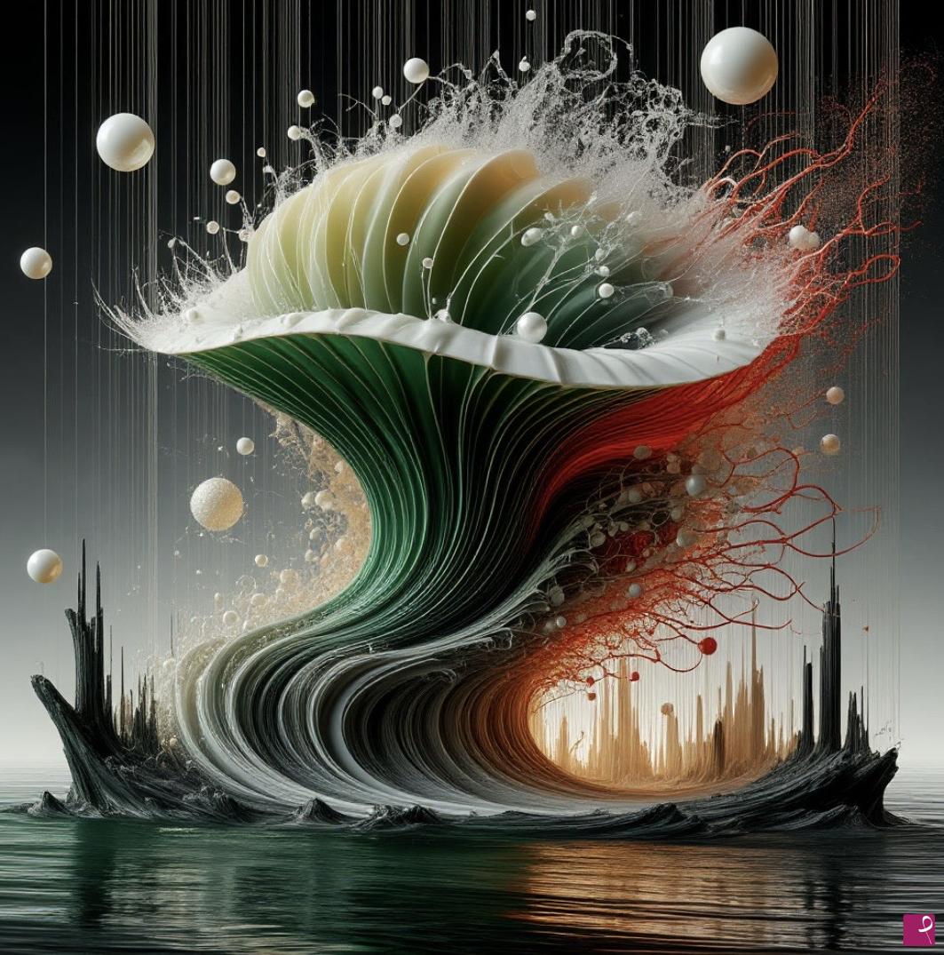 quadri in vendita online - A raft drifting in the ocean