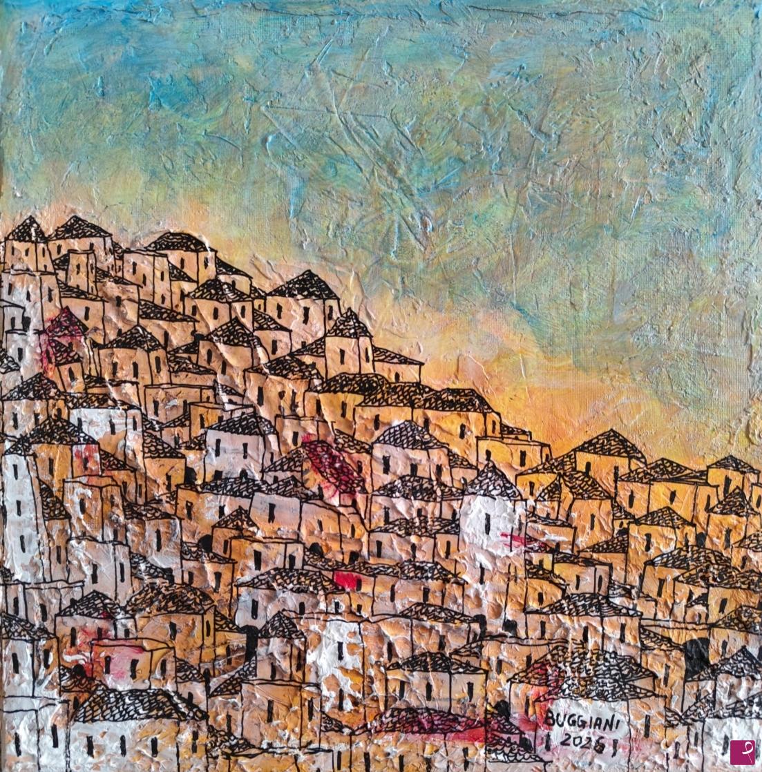 quadri in vendita online - A Stone City - Miniature