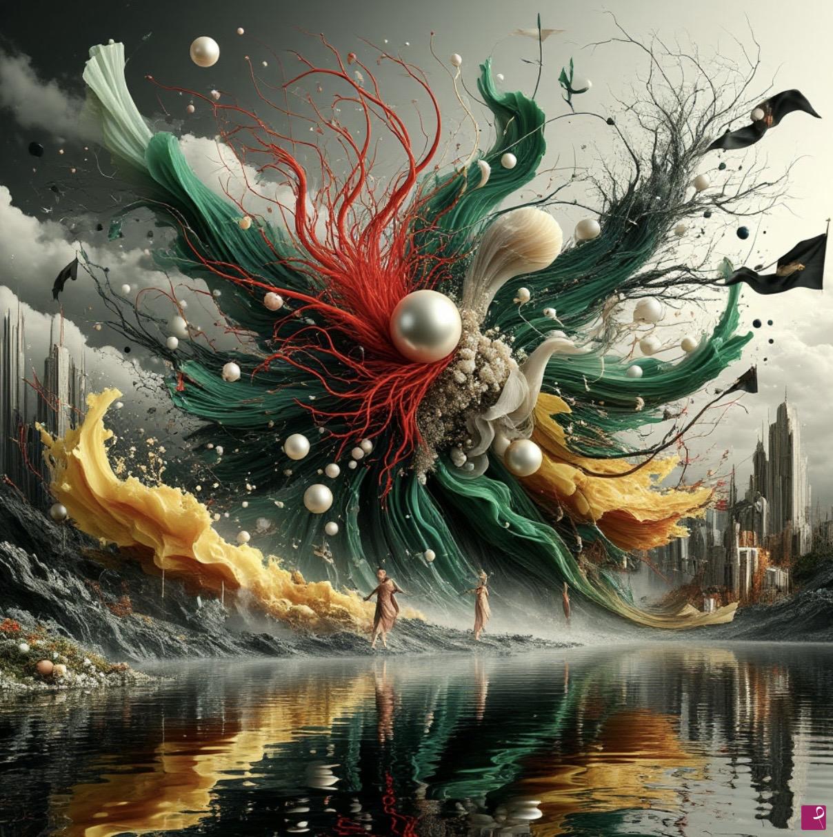 quadri in vendita online - A volcano of things