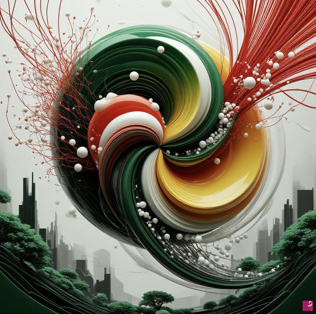 quadri in vendita online - A whirlpool in the sky