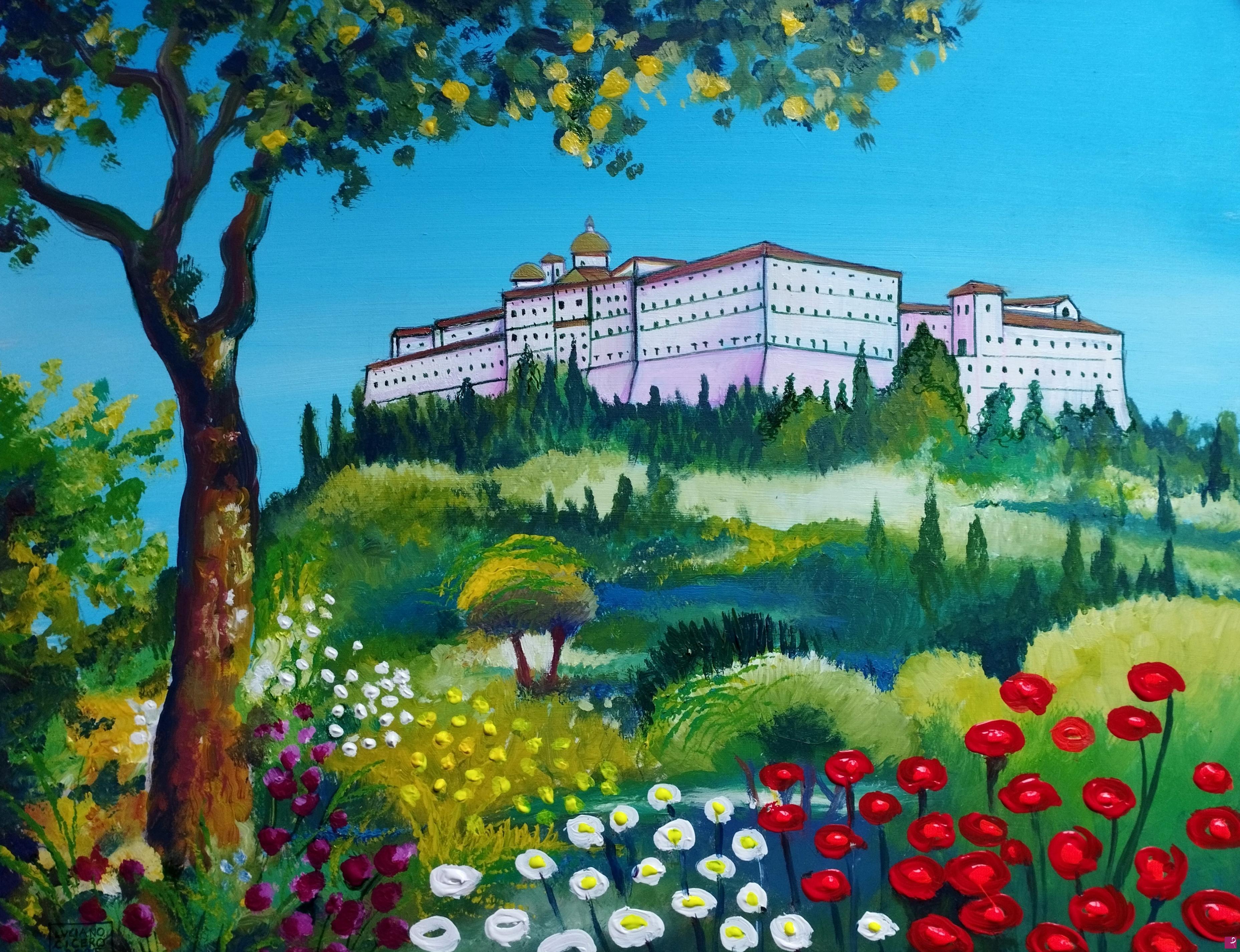 quadri in vendita online - Abbazia di Montecassino 