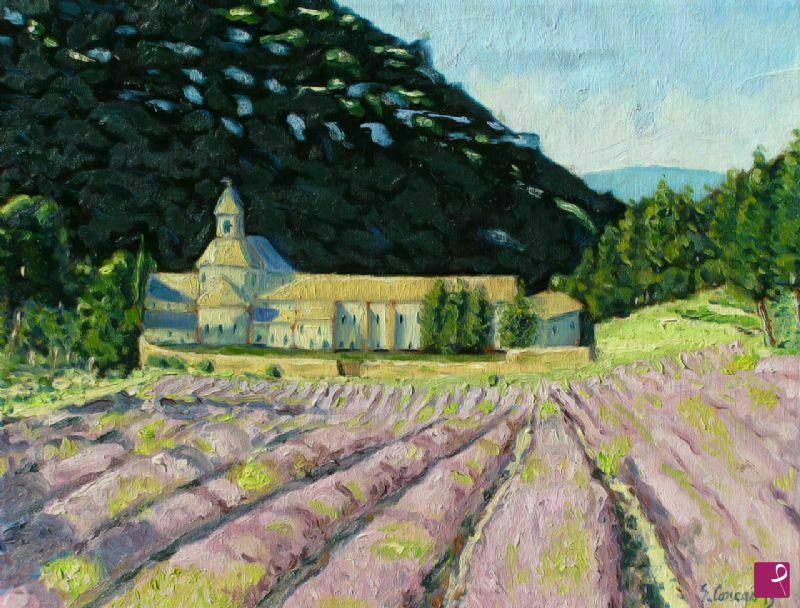 quadri in vendita online - Abbazia di Senanque - Francia
