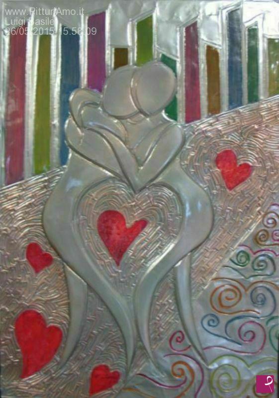 quadri in vendita online - ABBRACCI DI CUORE