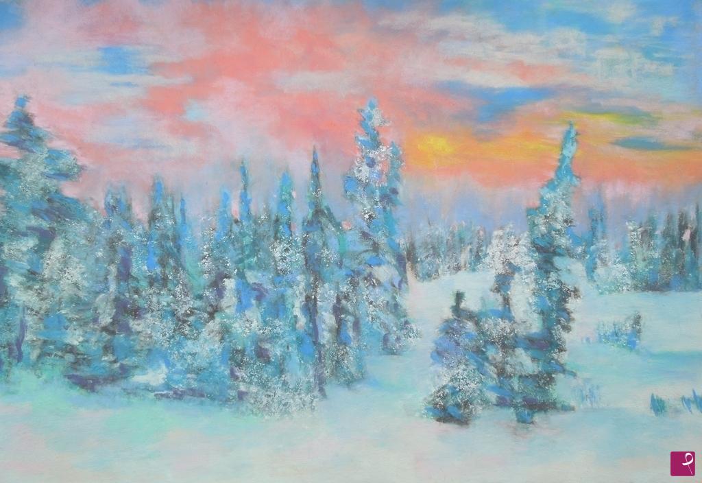 quadri in vendita online - Abeti sotto la neve - 11