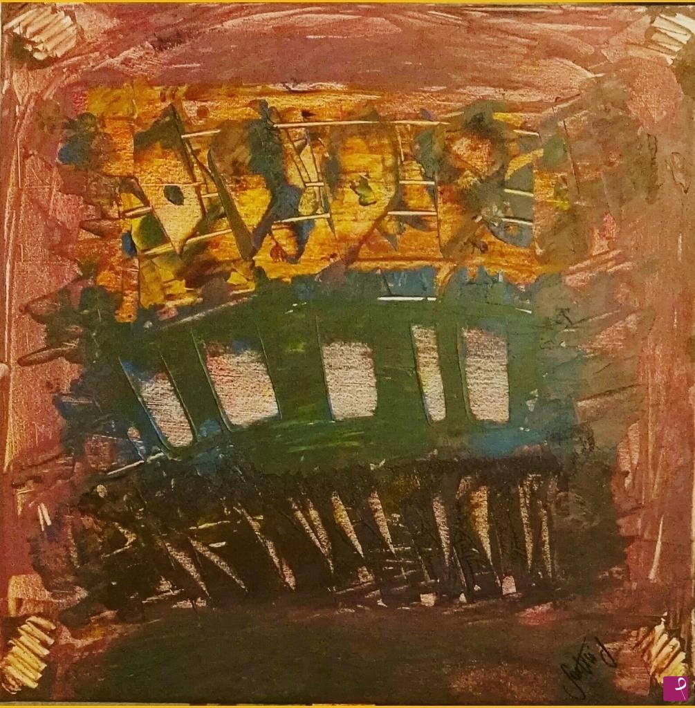 quadri in vendita online - Abstract Amphitheater