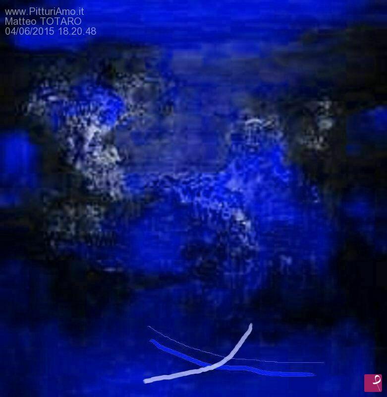 quadri in vendita online - Abstract Blu