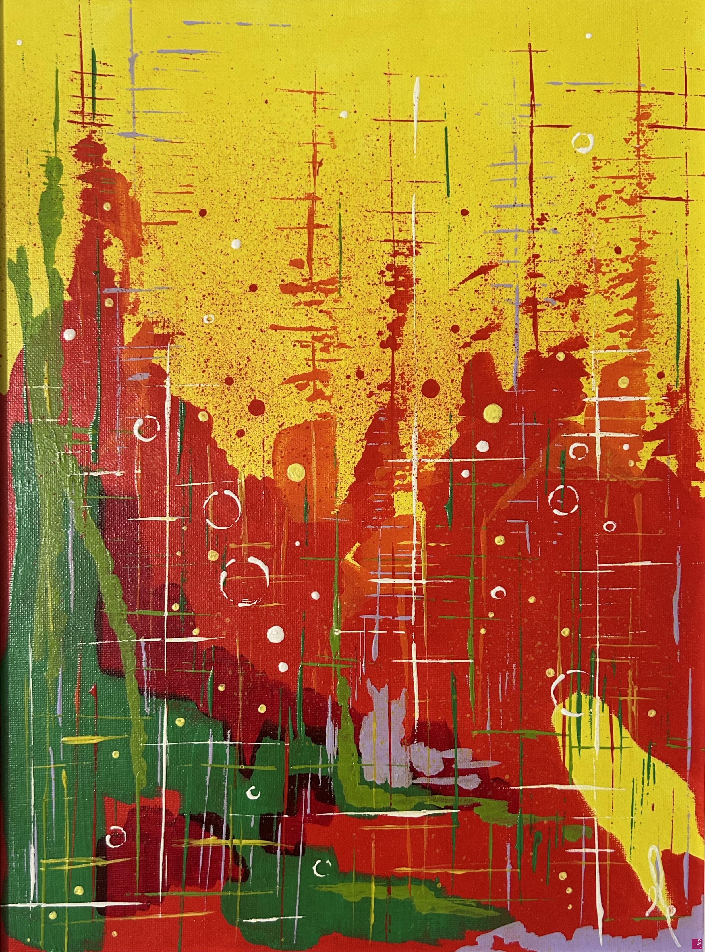 quadri in vendita online - Abstract Bubbles I