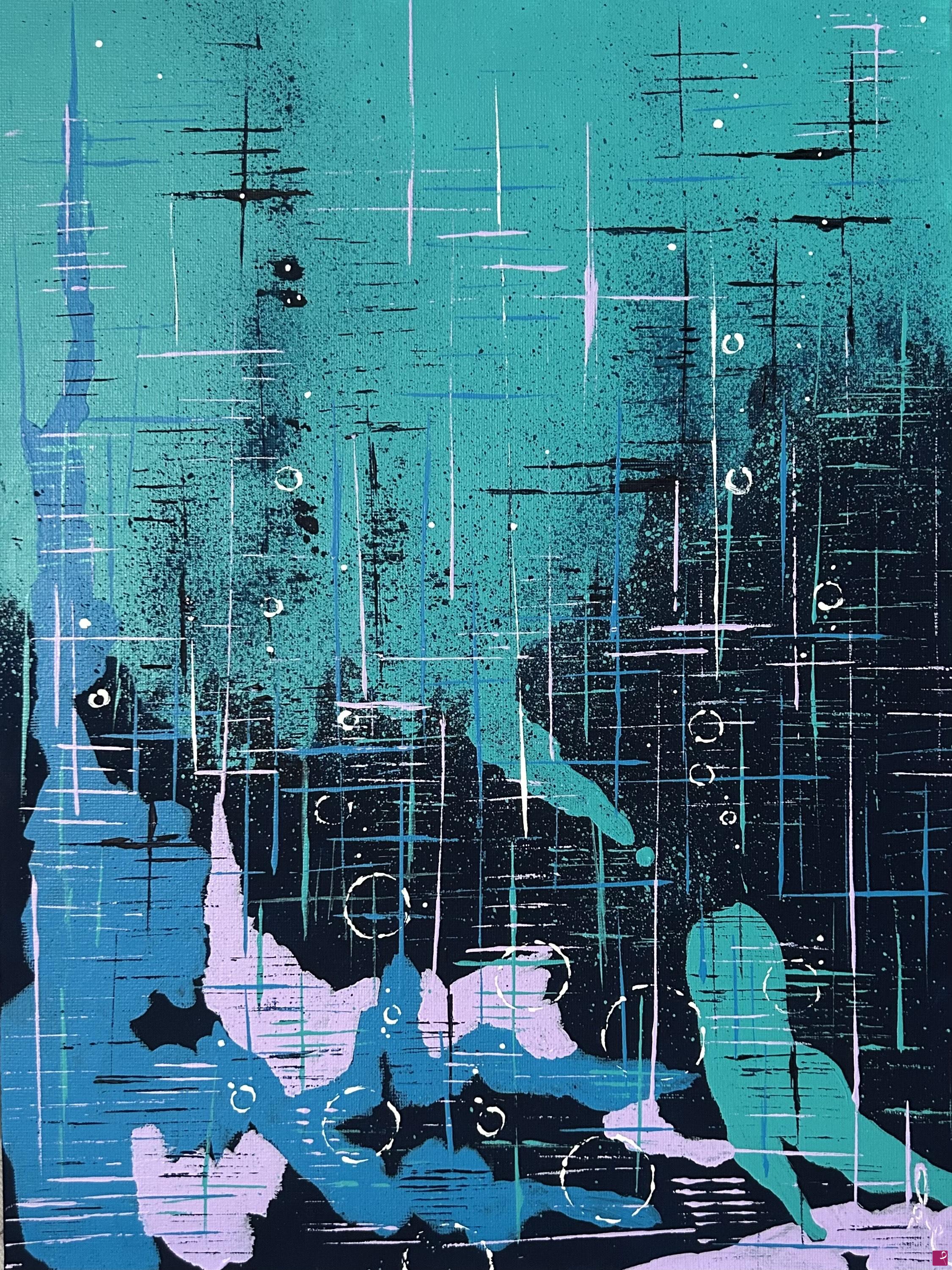 quadri in vendita online - Abstract Bubbles II