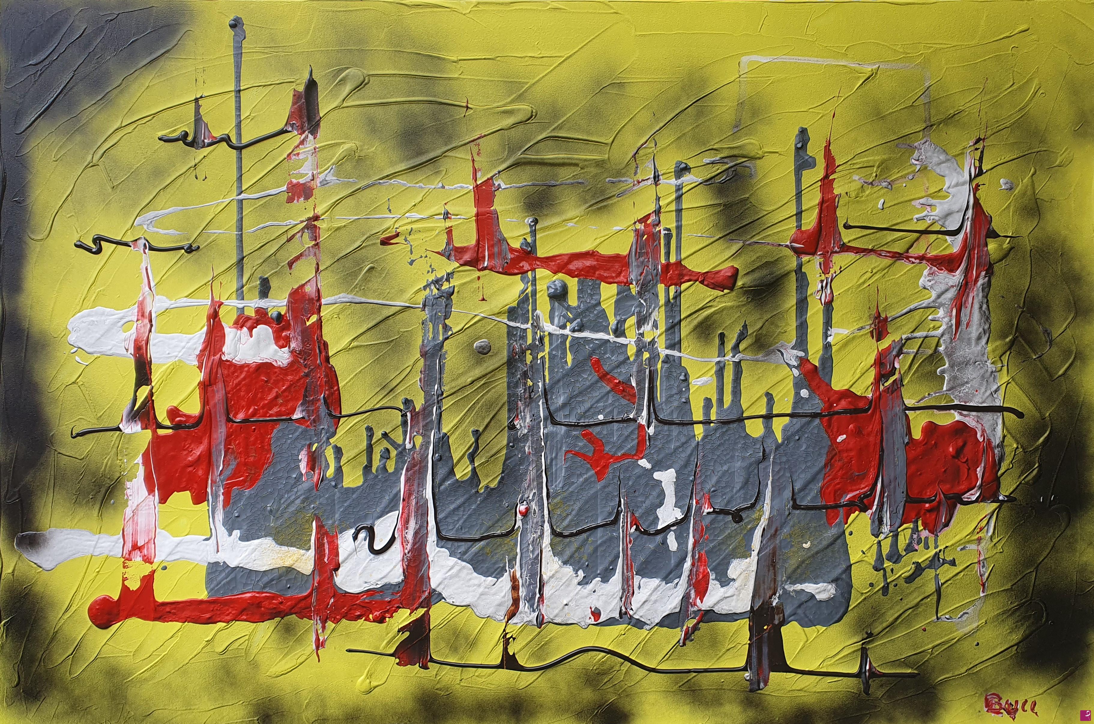 quadri in vendita online - abstract cityscape - 23