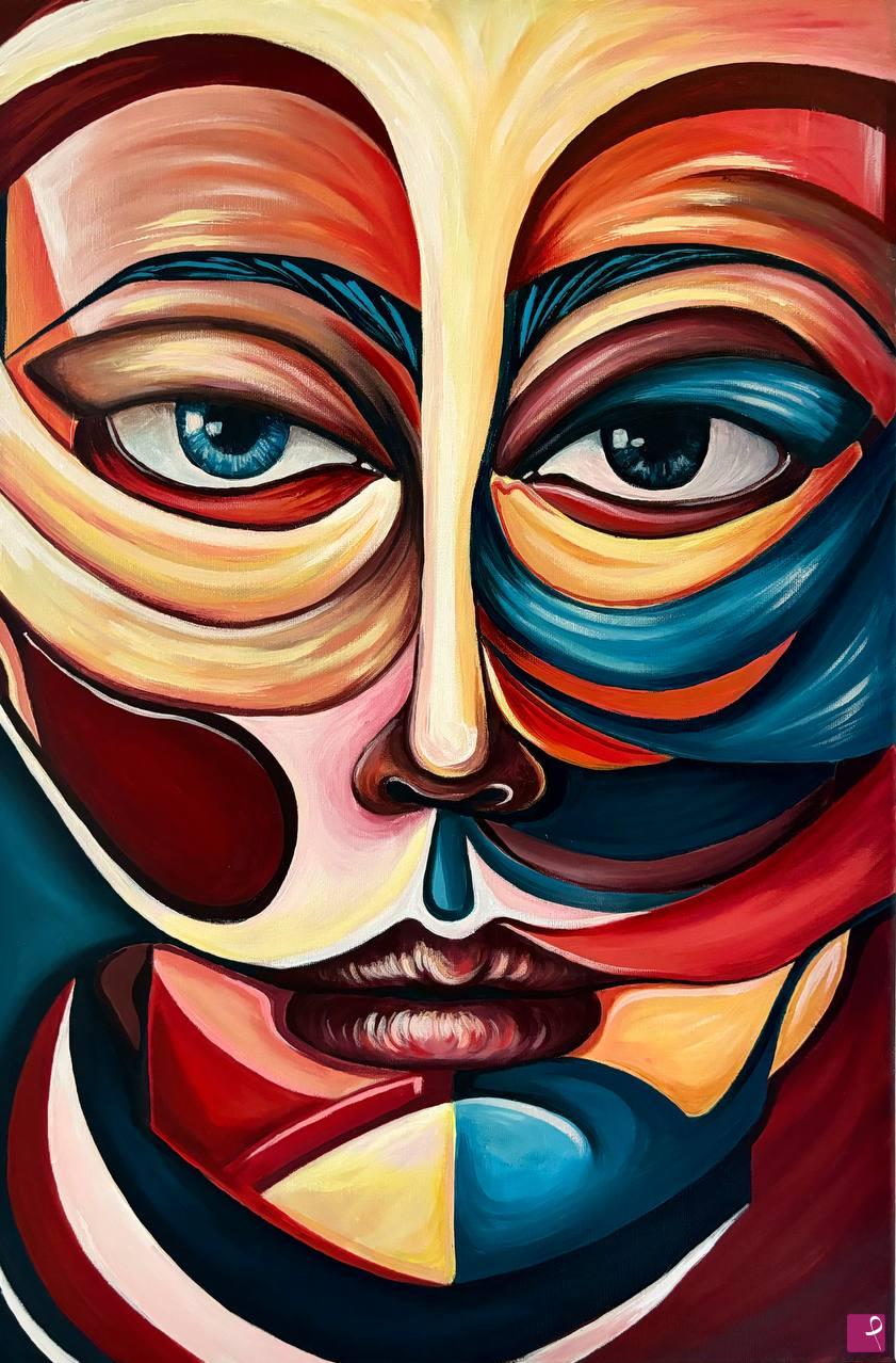 quadri in vendita online - Abstract Face – Serie “Fragments of the Self”