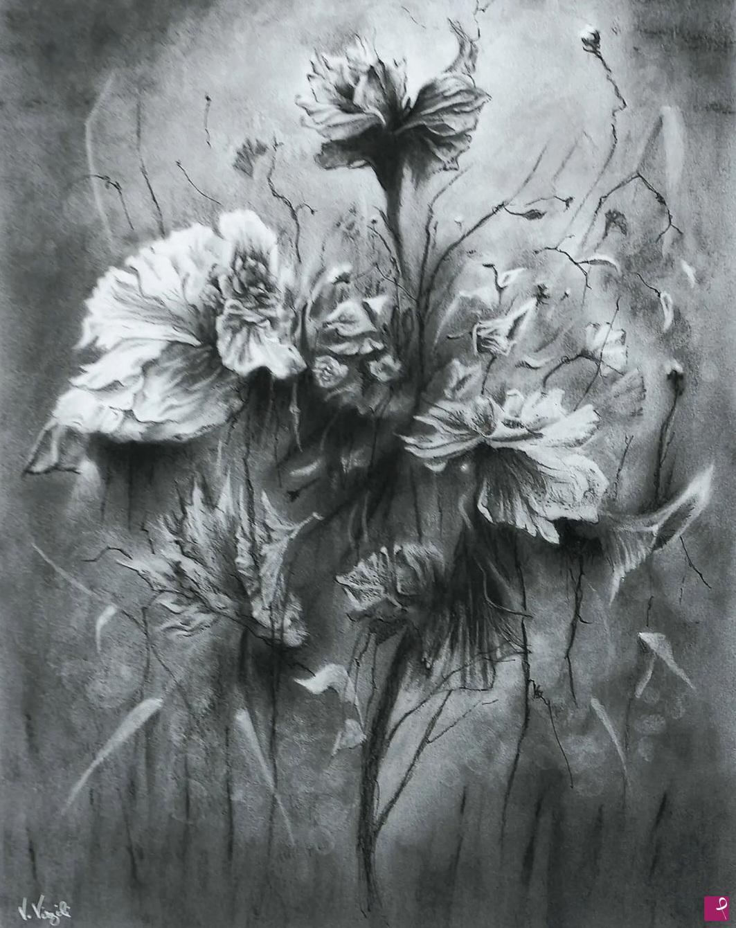 quadri in vendita online - Abstract flowers n.2