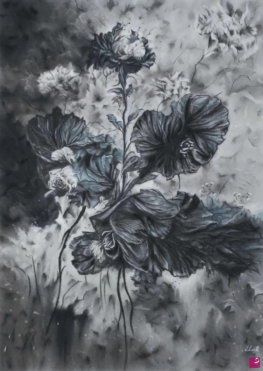 quadri in vendita online - Abstract flowers n.3