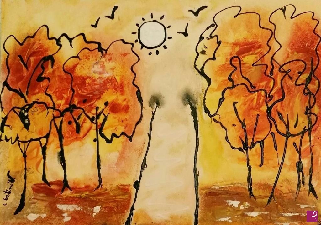 quadri in vendita online - Abstract Landscape