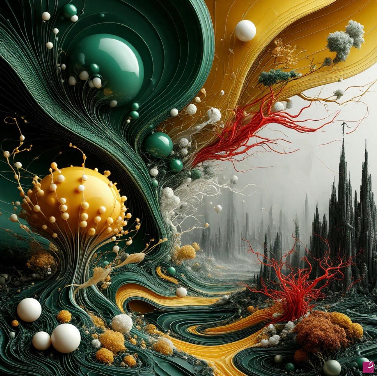 quadri in vendita online - Abstract landscape