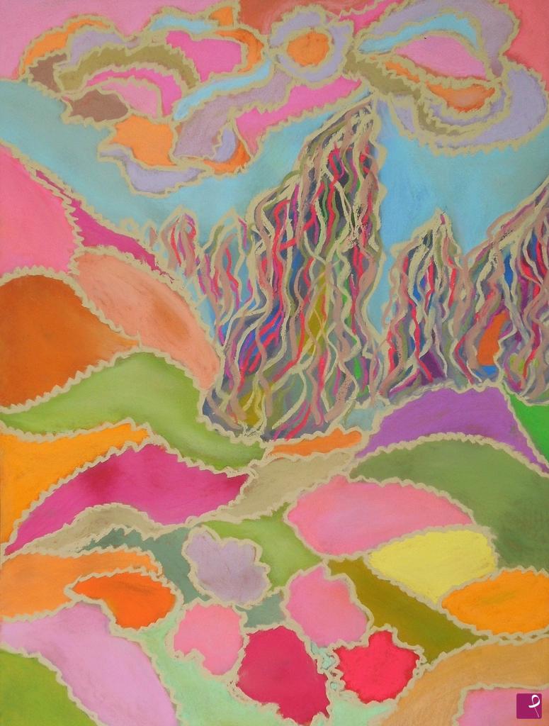quadri in vendita online - Abstract landscape and clouds - 526