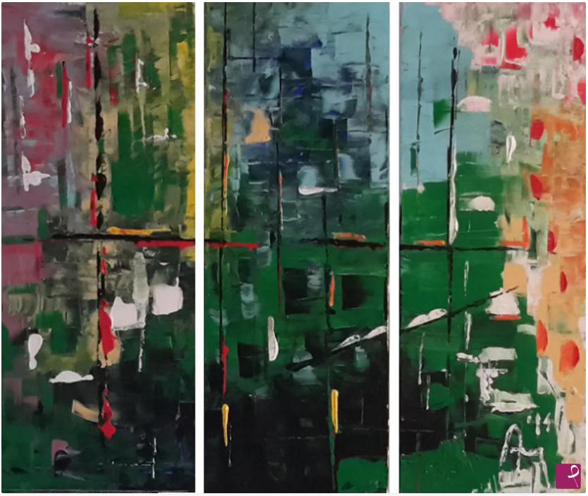 quadri in vendita online - Abstract Multi Color #1