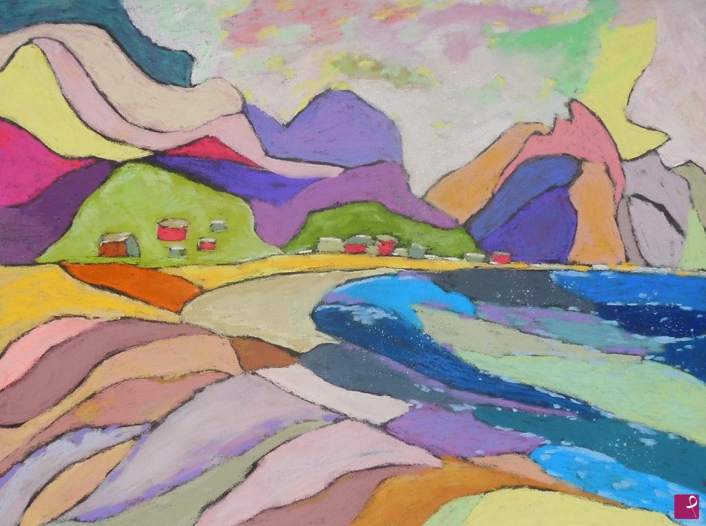 quadri in vendita online - Abstract Norwegian landscape - 544