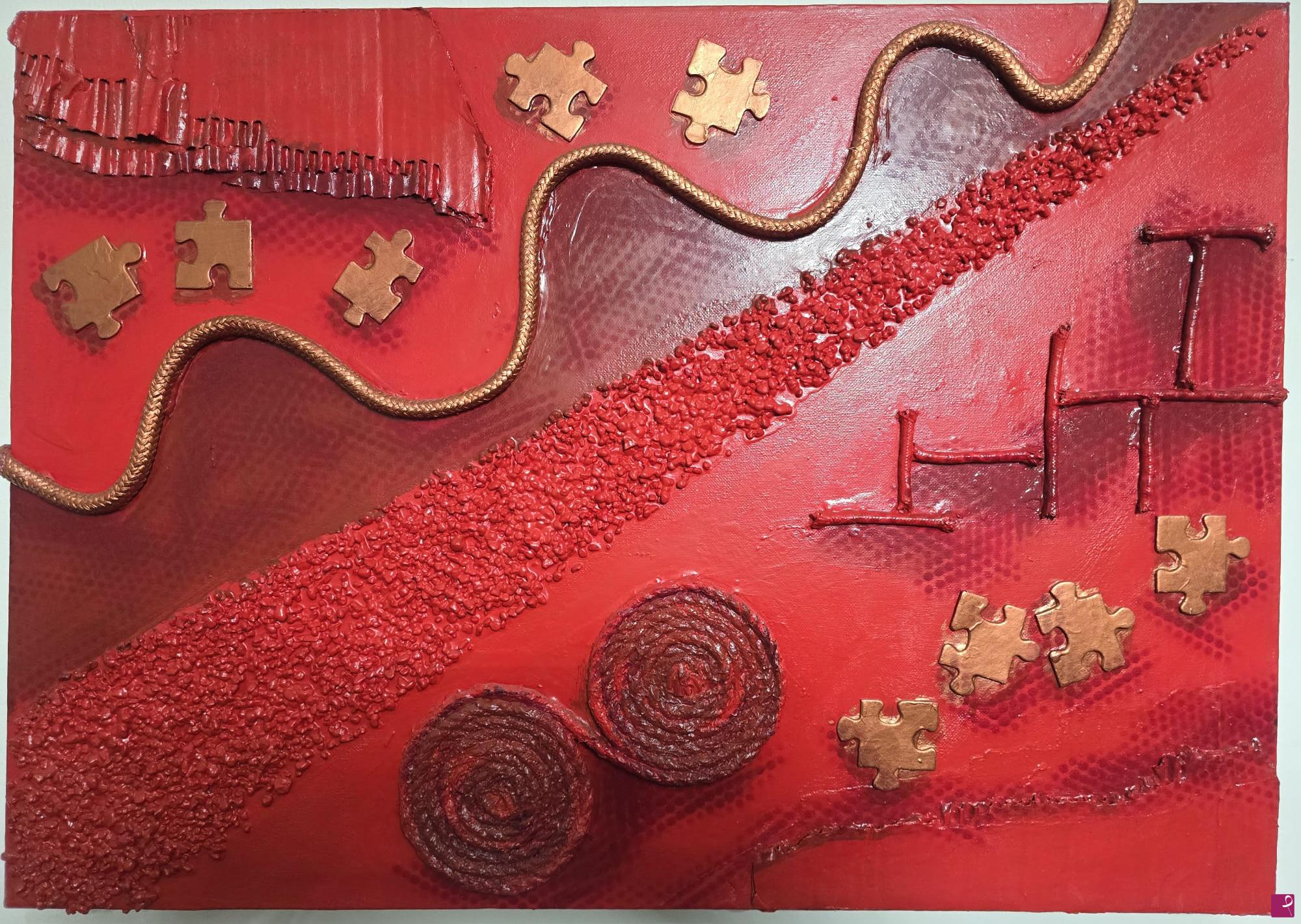 quadri in vendita online - ABSTRACT RED